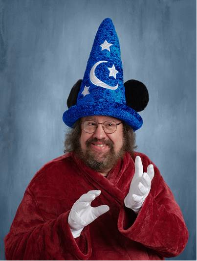 Portrait of Charles Preis as Fantasia Mickey.