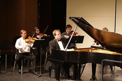 Darin Tysdal was our guest soloist on March 8th, 2008. He performed Cesar Franck's Symphonic Variations with gusto and energy! Mr. T...