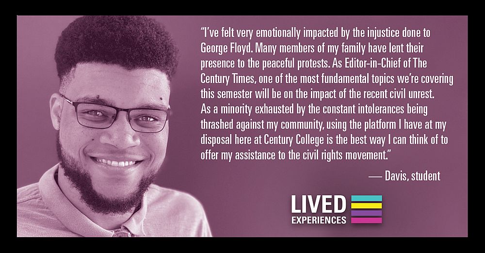 “I've felt very emotionally impacted by the injustice done to George Floyd. Many members of my family have lent their presence...