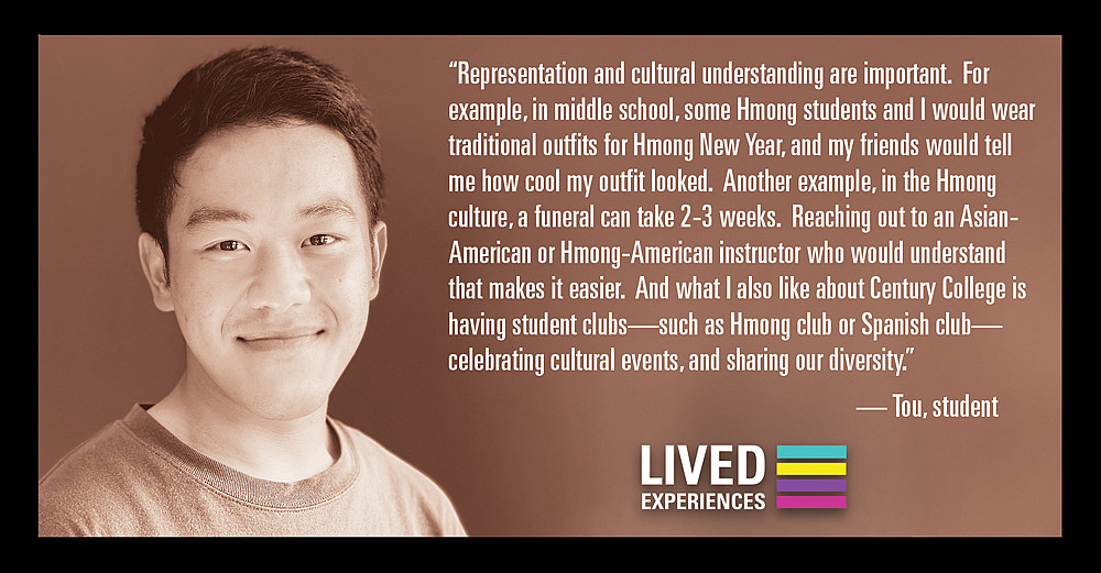 “Representation and cultural understanding are important. For example, in middle school, some Hmong students and I would wear tradi...