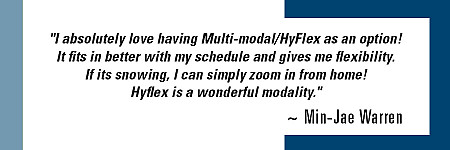 Student writing equations out.