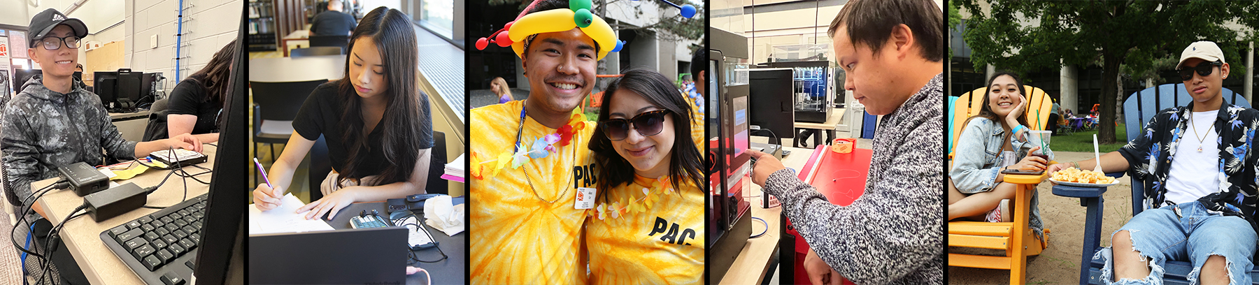 A collage of Asian American & Native American Pacific Islander students from Century College.