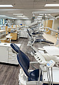 The newly remodeled Dental Hygiene Clinic space showcasing new storage solutions, layout and clinic equipment.