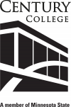 Black logo for Century College Logo.