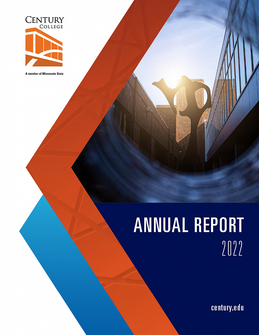 Cover of the 2022 Century College Annual Report