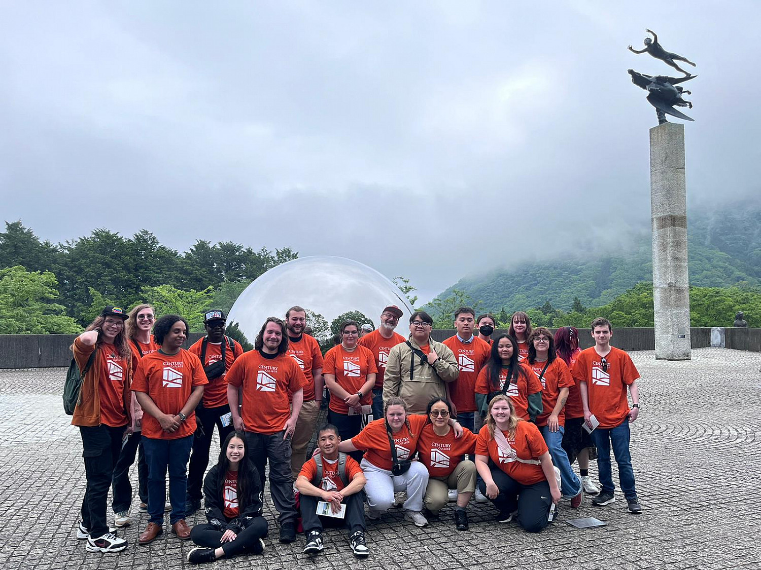 SPR24 Study abroad student group photo in Tokyo, Japan.