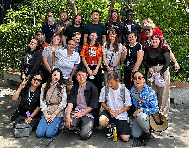 SPR24 study abroad group photo with Century College alumni Ryuto Hashimoto.